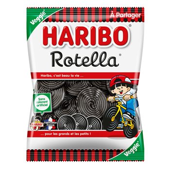 Rotella Haribo Sachet bonbons réglisse - 300g